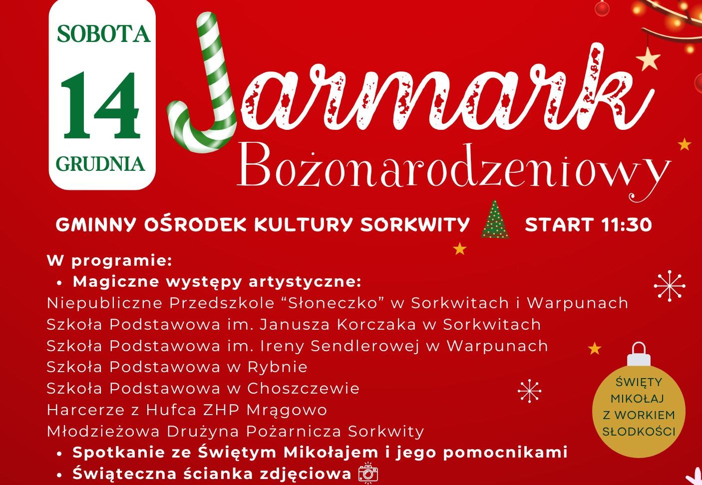 Jarmark Bożonarodzeniowy.