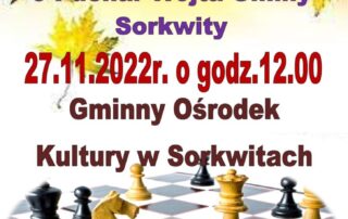 Informacja o jesiennym turnieju szachowym o puchar Wójt Gminy Sorkwity