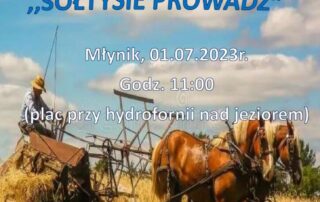 Plakat z zaproszeniem na XVI Turniej Sołectw Gminy Sorkwity