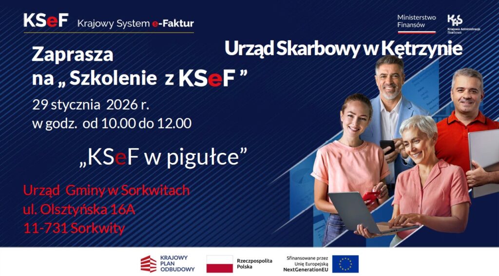 Zaproszenie na szkolenie z KSeF.